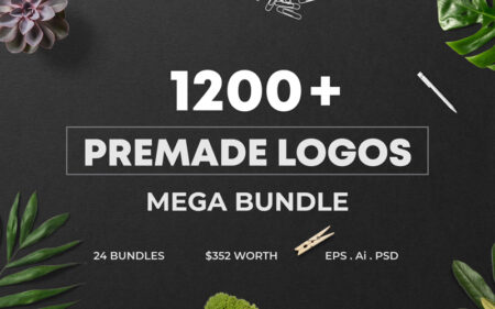 1200 Premade Logo Templates Bundle