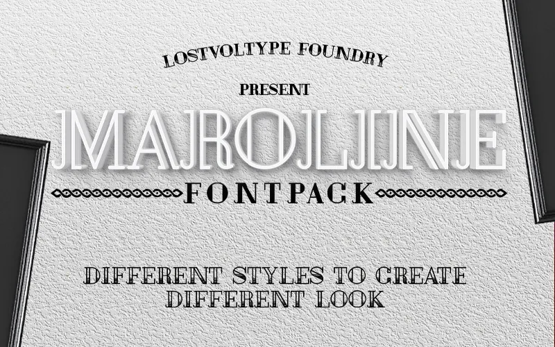 Maroline - Popular Vinatge Fonts Pack