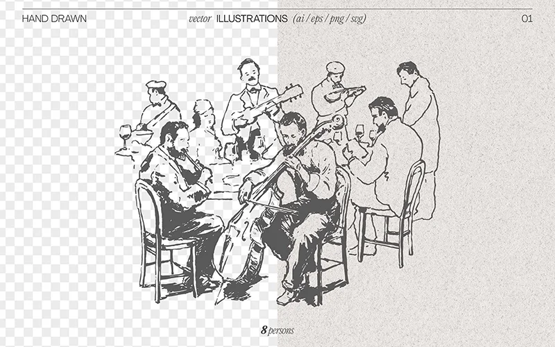 Music night illustrations