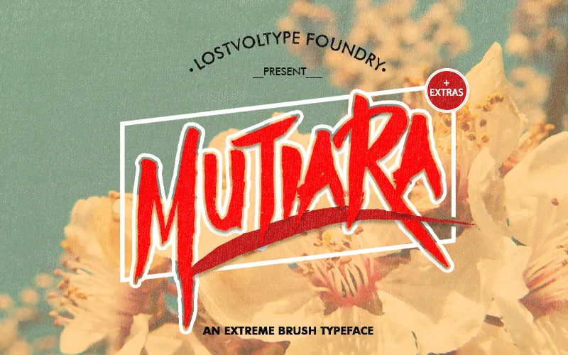 Popular Vintage Fonts Family - Mutiara Brush