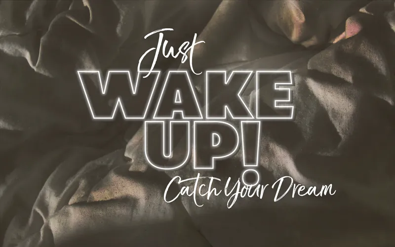 Motivational quote written using the Noelty Font