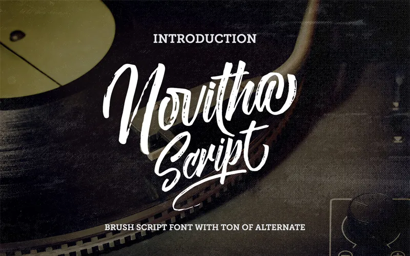 Novitha Hand Drawn Font Preview