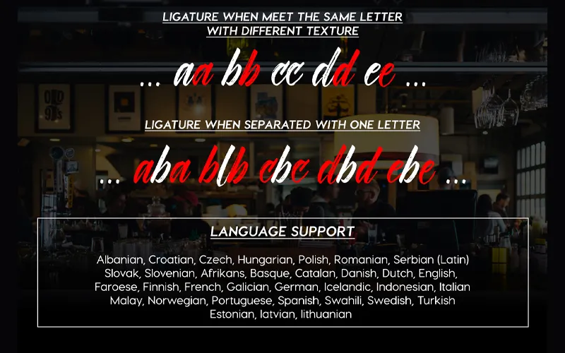 Characters and languages supported