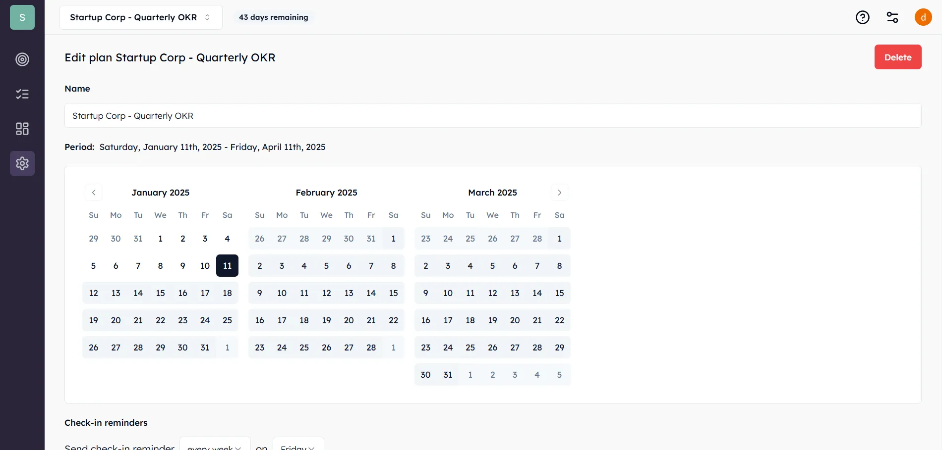 Loach OKR Builder Software Plans Page