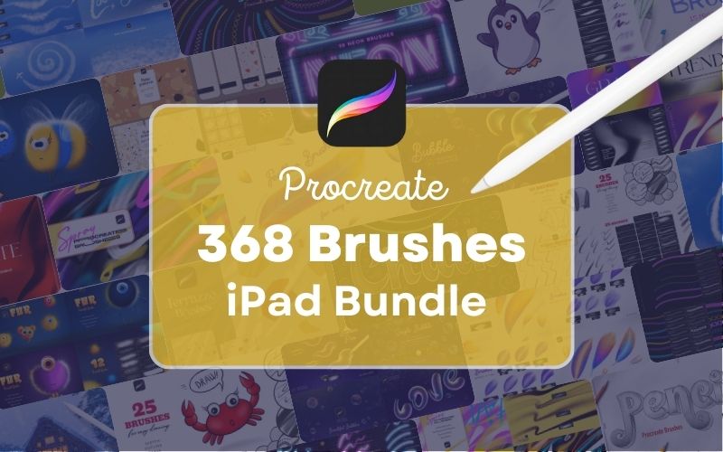 Procreate 368 Brushes ipad bundle