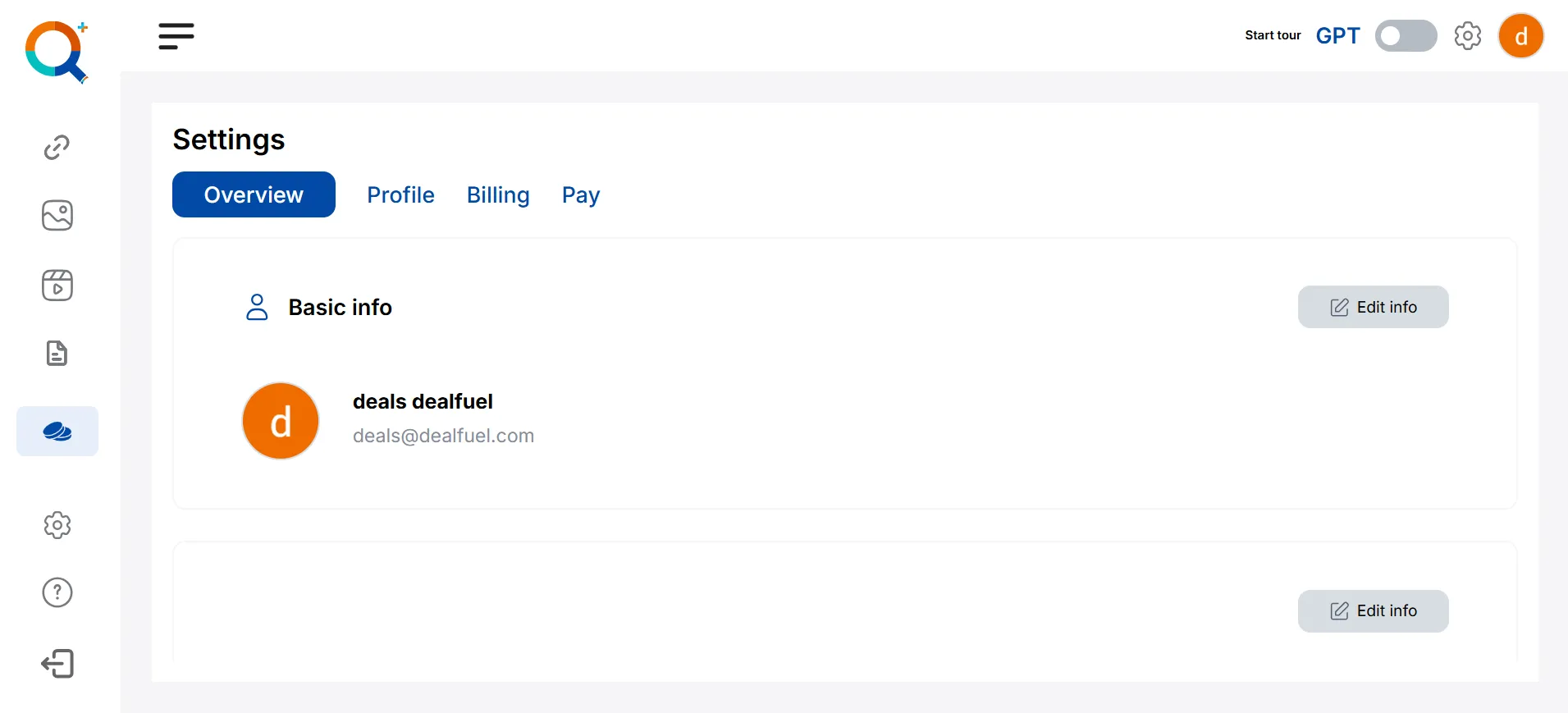 QuickSeachPlus Dashboard Preview