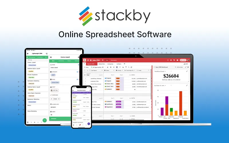 Stackby Online Spreadsheet software Annual Deal Feature Image