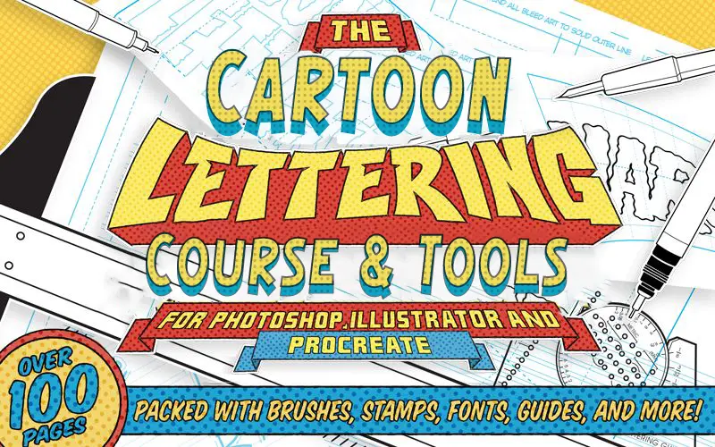 Cartoon Lettering Course and Tool