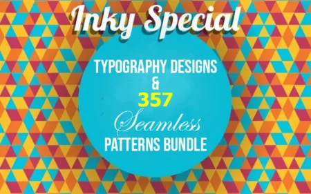 The Typography Designs & 357 Seamless Patterns Bundle | Extended License