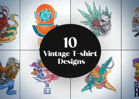 10 Vintage T-shirt Designs Feature image