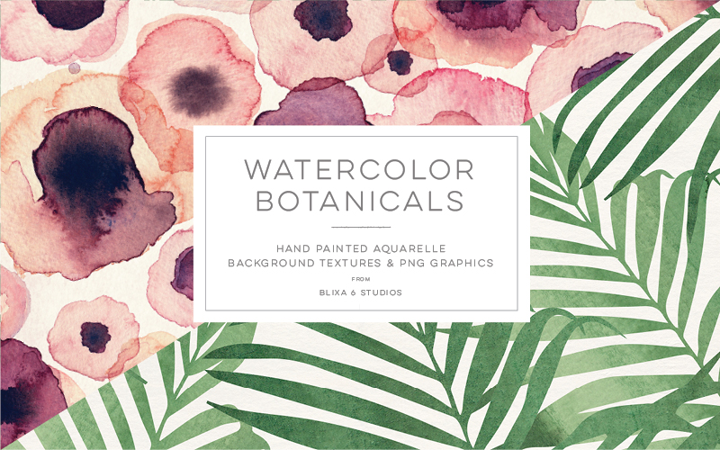 Watercolor Botanicals Bundle