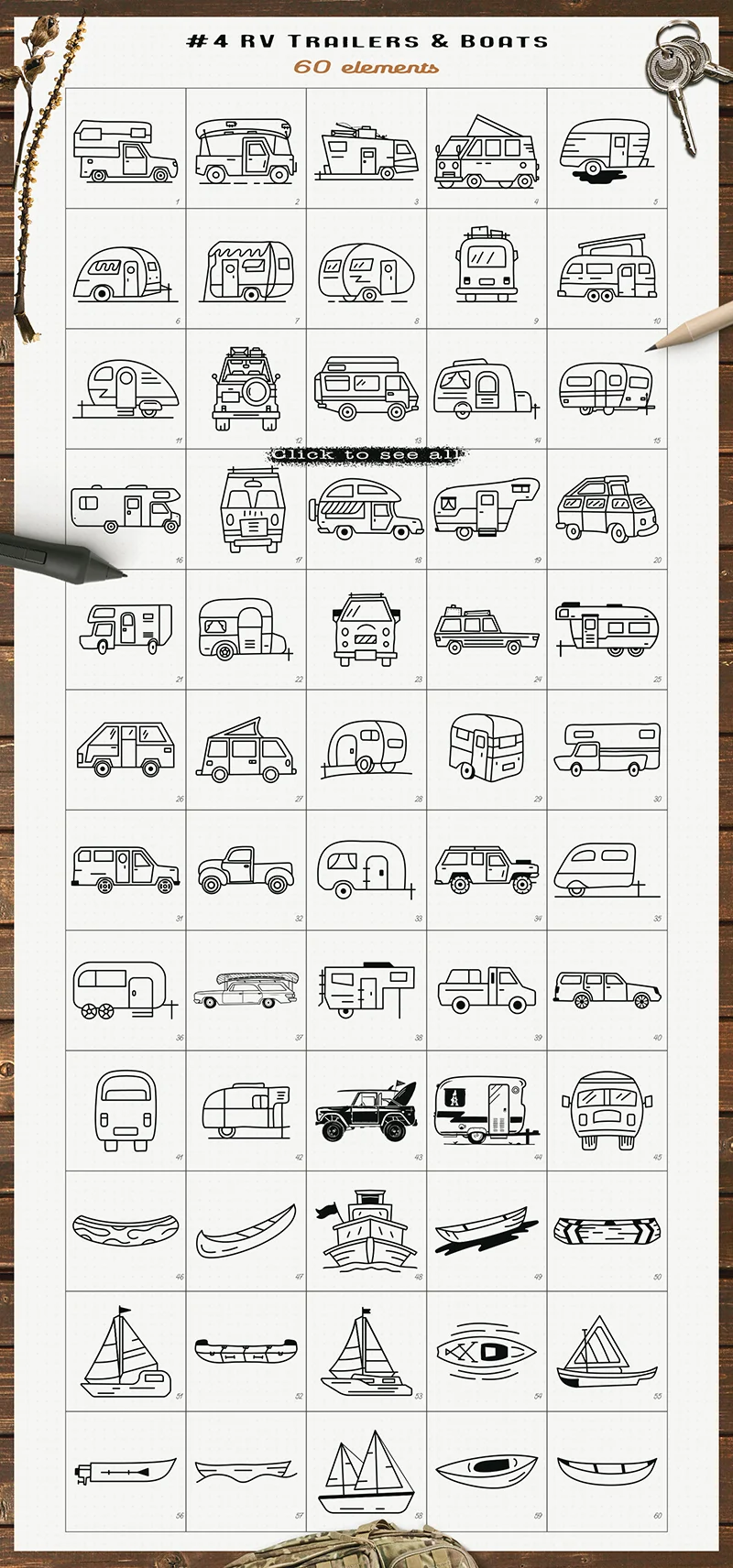 Boat Graphics Included In This Bundle