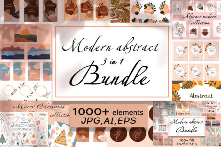 Modern Abstract Design Bundle | Extended License
