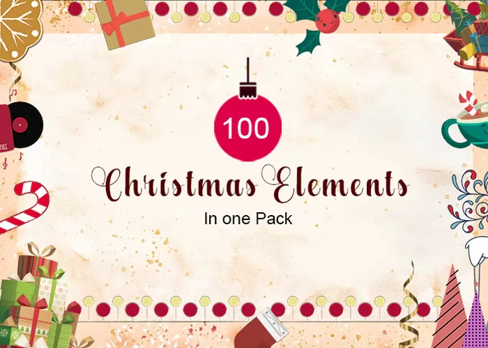 100 Christmas elements feature image