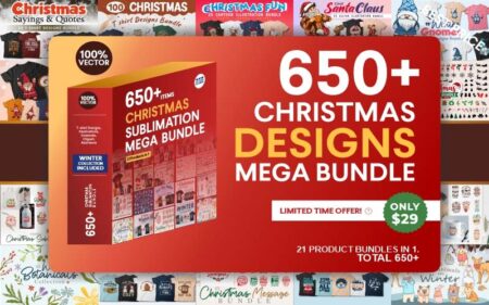 650+ Christmas Designs Bundle