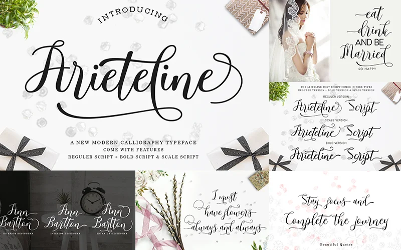 Modern Calligraphy Typeface Font