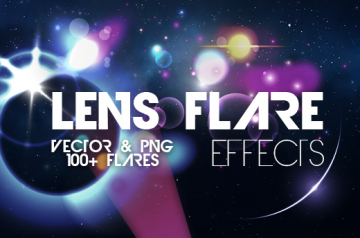 100 Lens Flare Overlays Bundle
