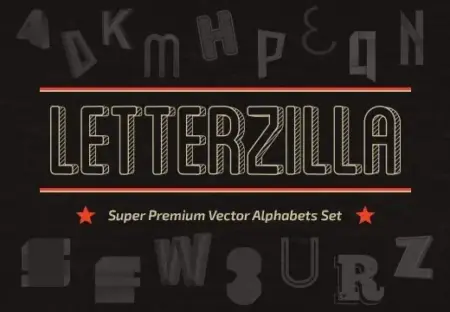 LetterZilla: The Super Premium Vector Alphabets Bundle