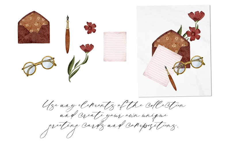 letter writing elements illustrations