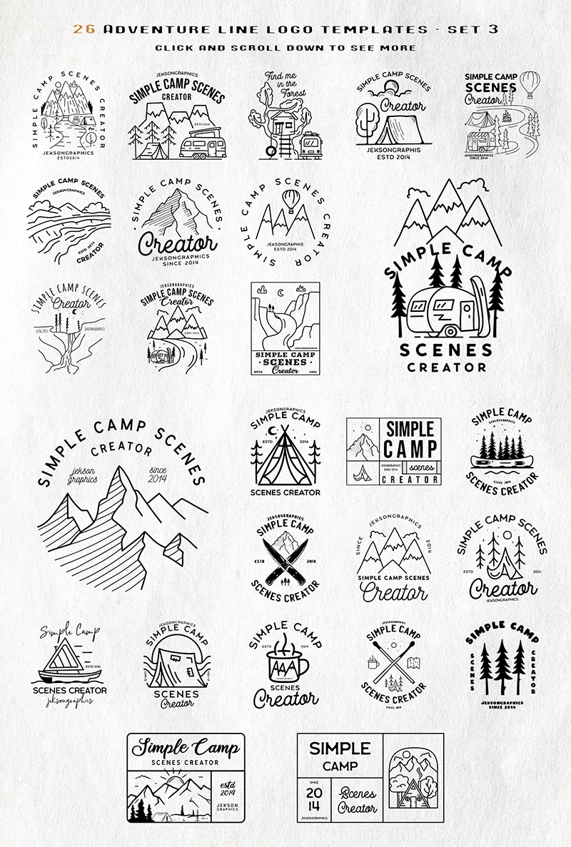 Line Logo Templates Included In This Bundle