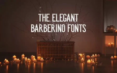 The elegant barberino font bundle