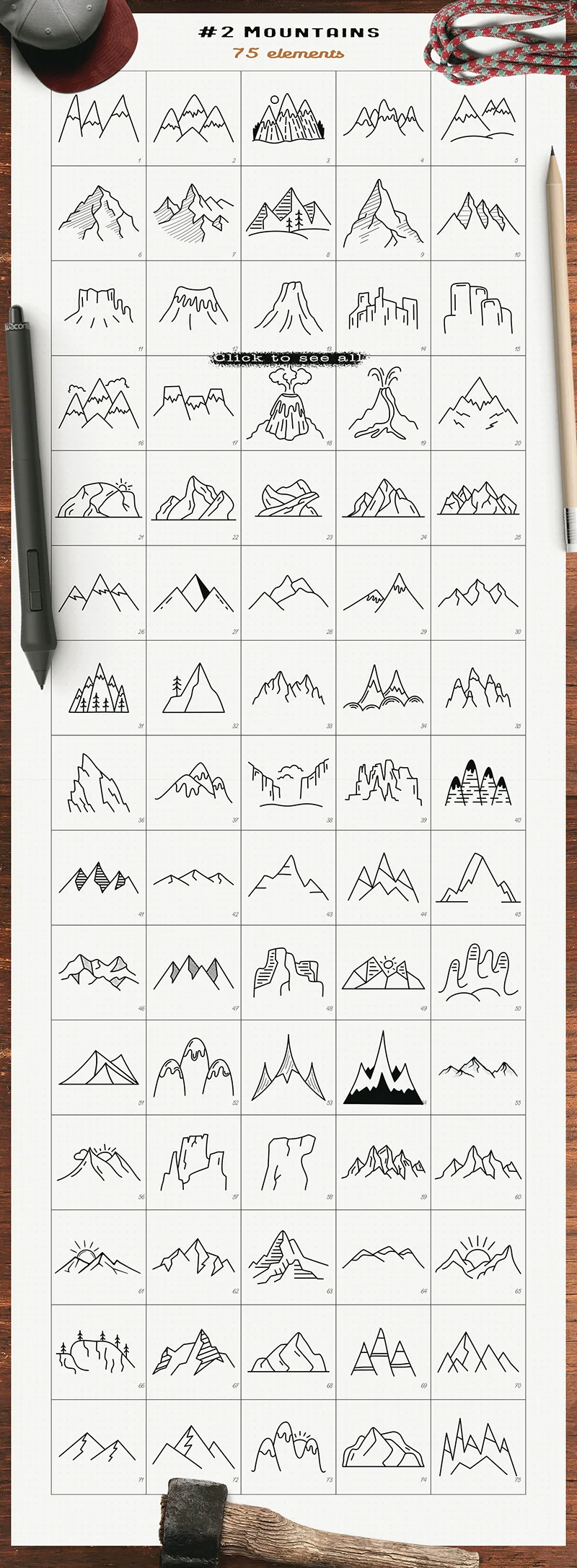Mountain Graphics Included In This Bundle