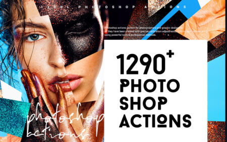 1290+ Photoshop Actions Bundle For Portraits | Extended License
