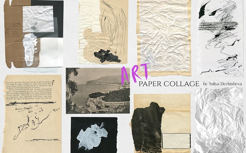 Preview of collage cutout paper images