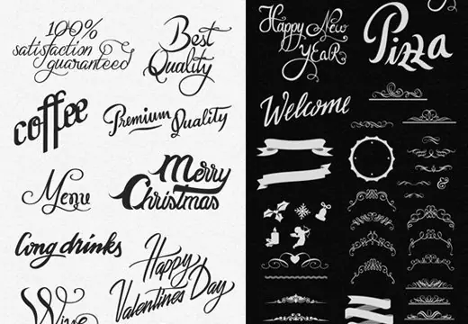 premium typography elements preview