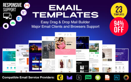 20+ Email Templates Bundle | Extended License