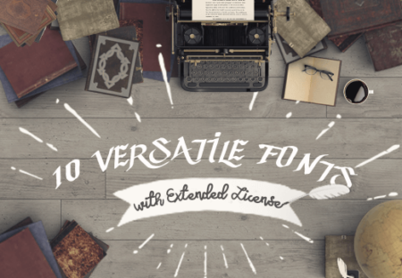 10 Regular Fonts Bundle | Extended License