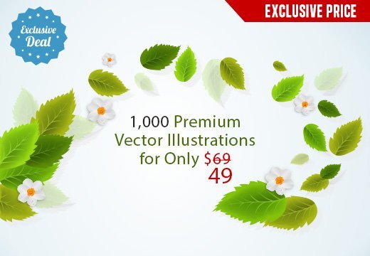 1000 premium vector illustrations for only 49