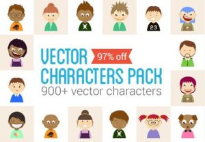 900+ Vector Characters Bundle