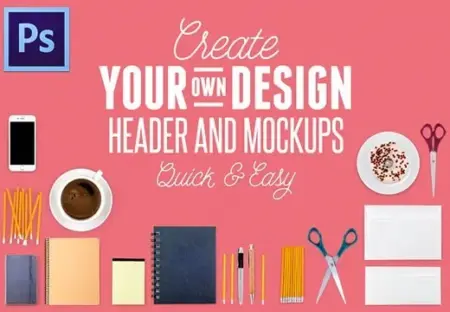 Graphic Design Headers & Mockups Bundle Feature Image