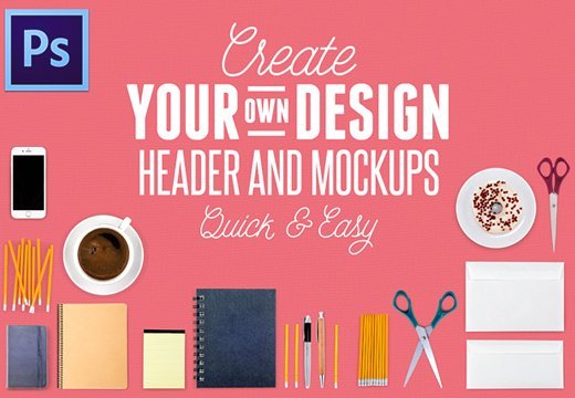 Graphic Design Headers & Mockups Bundle Feature Image