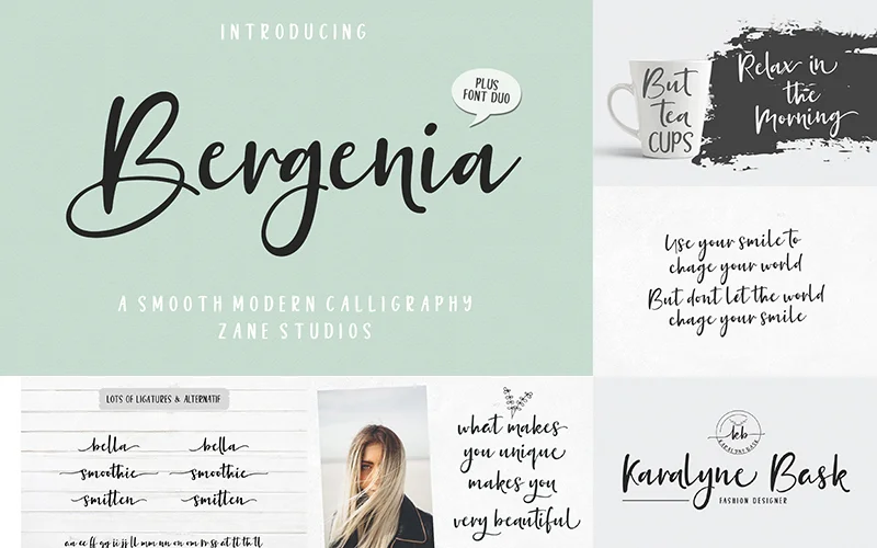 Smooth Calligraphy Font bundle