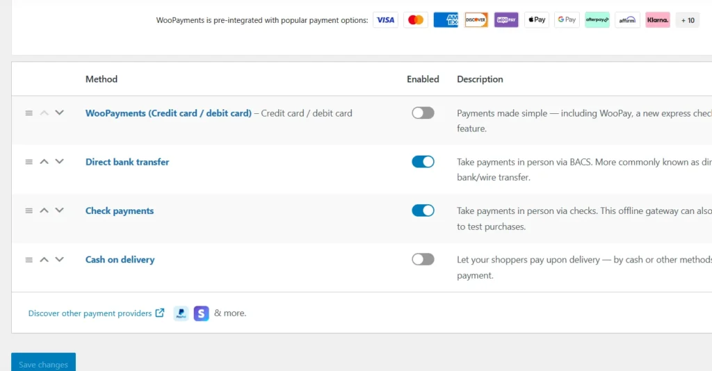 selecting payment gateways