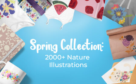 Spring Collection: 2000+ Nature Illustrations | Extended License
