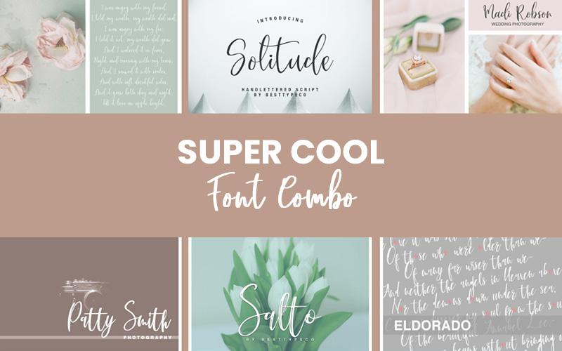 super cool font combo banner