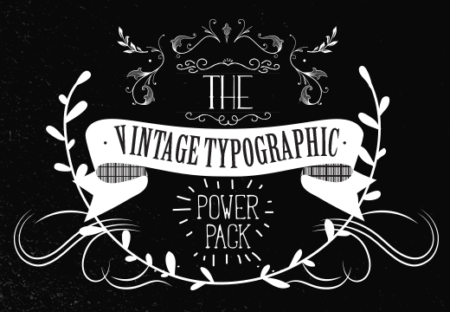 Vintage Typography Kit - 840+ Resources | Extended License