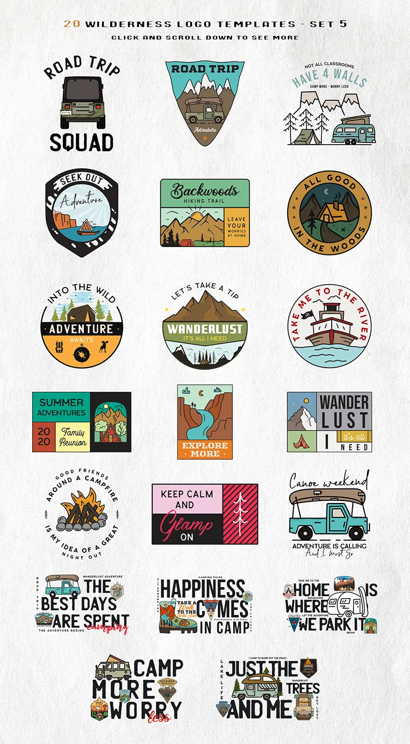 Wilderness Summer Logos Included In This Bundle