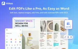 Edit PDF using Tenorshare PDNob PDF Editor Software