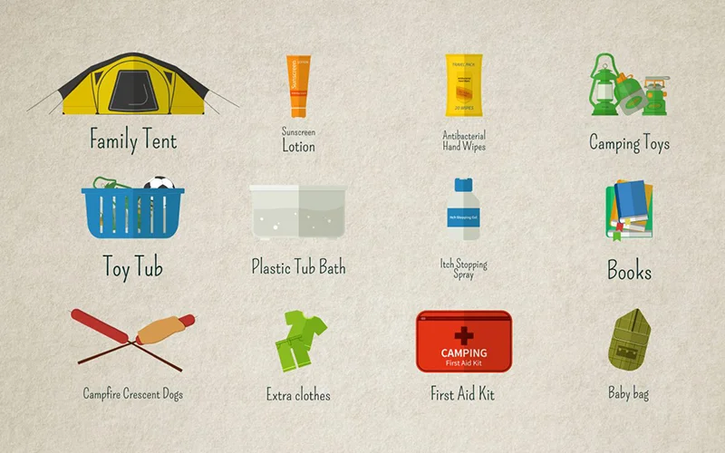 Camping With Kids Stickers preview