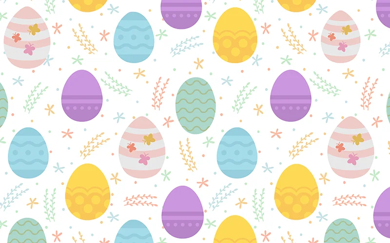 Free Easter egg patterns mockups