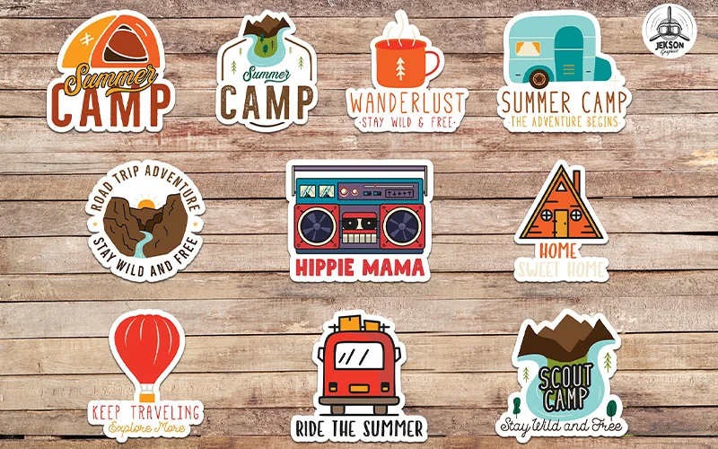 16 Summer Stickers Mega Bundle preview