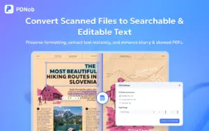Get OCR Scanned PDFs using Tenorshare PDNob PDF Editor Software