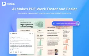 Get access to AI PDF Assistant with Tenorshare PDNob PDF Editor Software