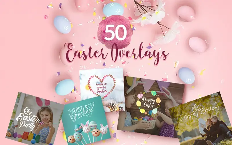 Easter Overlays Bundle Feature Image