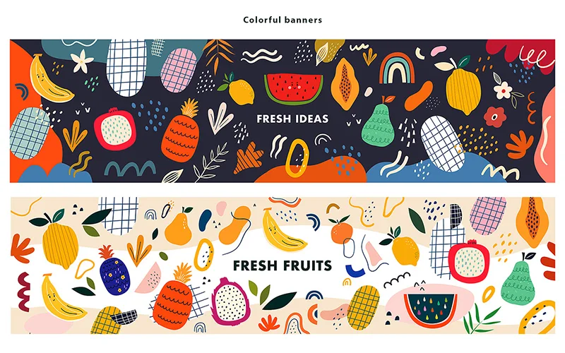 fresh fruit banners