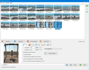 Change Image dimensions interface